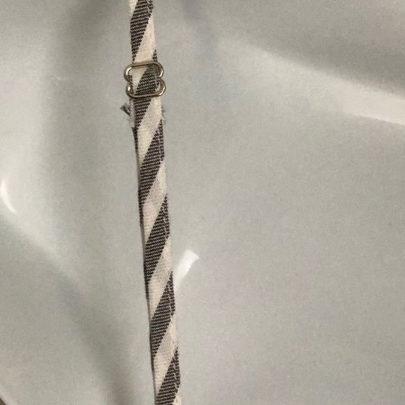 COTTON BLEU “THE FLORENCE” JUMPSUIT IN GREY/WHITE STRIPES SIZE MEDIUM NWT - Picture 14 of 16